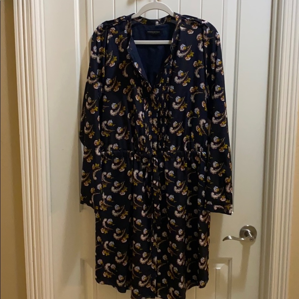 Button down long sleeve dress